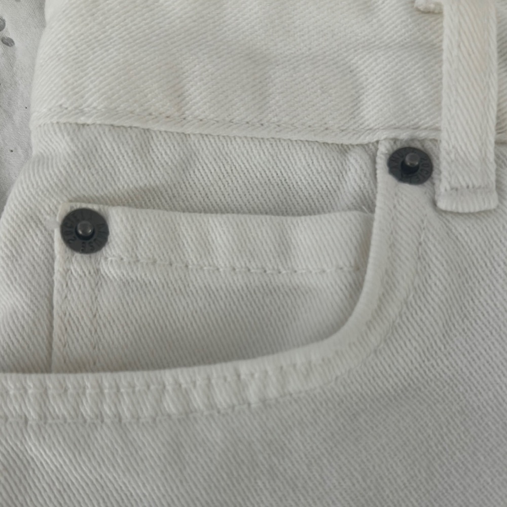 White Denim Shorts - Picture 7 of 7
